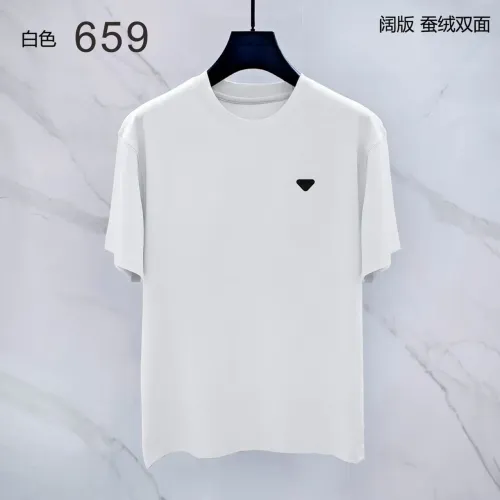 Prada T-Shirts Short Sleeved For Men #1411387 $38.00 USD, Wholesale Replica Prada T-Shirts