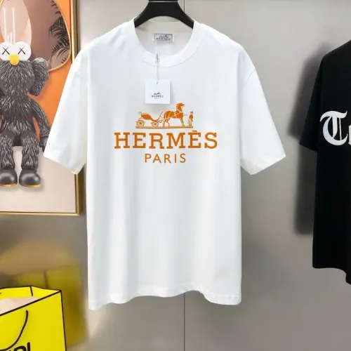 Hermes T-Shirts Short Sleeved For Unisex #1411566 $27.00 USD, Wholesale Replica Hermes T-Shirts