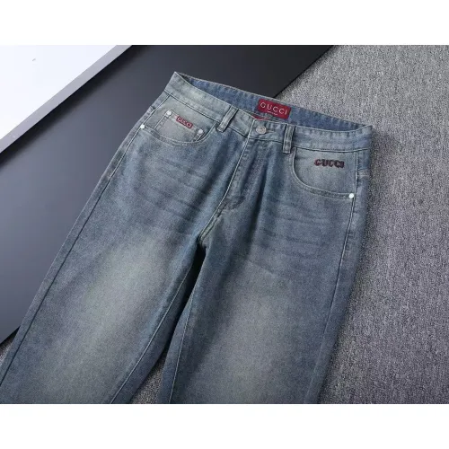Replica Gucci Jeans For Men #1411614 $45.00 USD for Wholesale