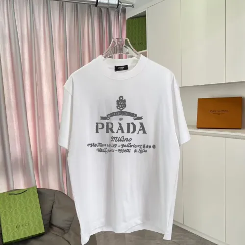 Prada T-Shirts Short Sleeved For Unisex #1411691 $42.00 USD, Wholesale Replica Prada T-Shirts