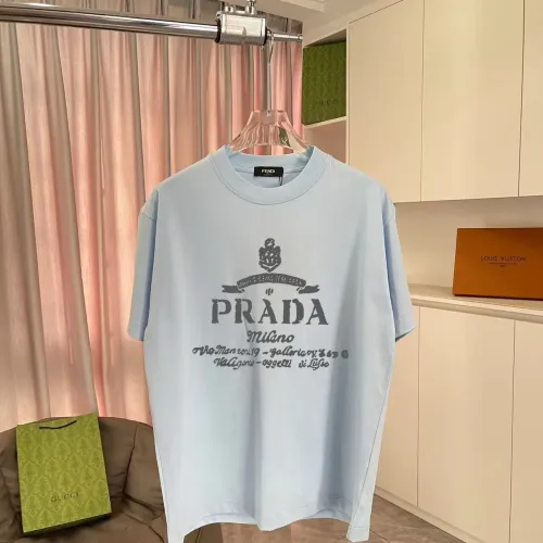 Prada T-Shirts Short Sleeved For Unisex #1411692 $42.00 USD, Wholesale Replica Prada T-Shirts
