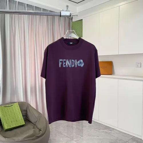 Fendi T-Shirts Short Sleeved For Unisex #1411706 $42.00 USD, Wholesale Replica Fendi T-Shirts