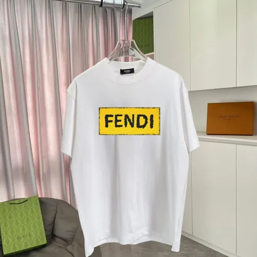 Fendi T-Shirts Short Sleeved For Unisex #1411709 $42.00 USD, Wholesale Replica Fendi T-Shirts