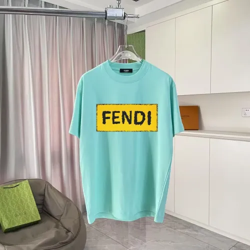 Fendi T-Shirts Short Sleeved For Unisex #1411711 $42.00 USD, Wholesale Replica Fendi T-Shirts