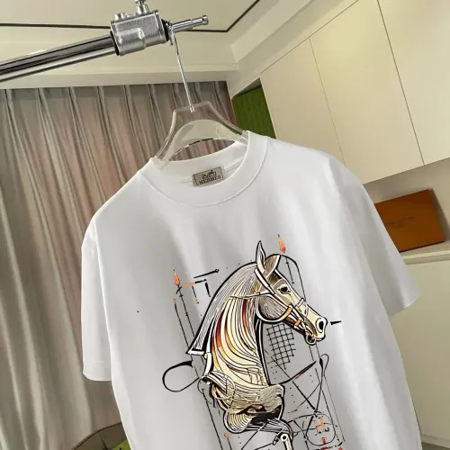 Replica Hermes T-Shirts Short Sleeved For Unisex #1411921 $42.00 USD for Wholesale