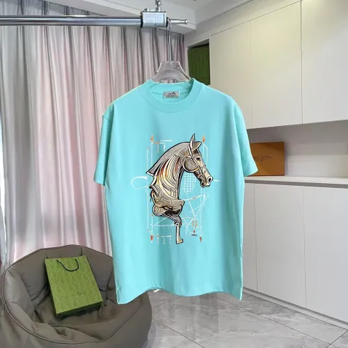 Hermes T-Shirts Short Sleeved For Unisex #1411922 $42.00 USD, Wholesale Replica Hermes T-Shirts
