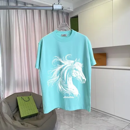 Hermes T-Shirts Short Sleeved For Unisex #1411927 $42.00 USD, Wholesale Replica Hermes T-Shirts