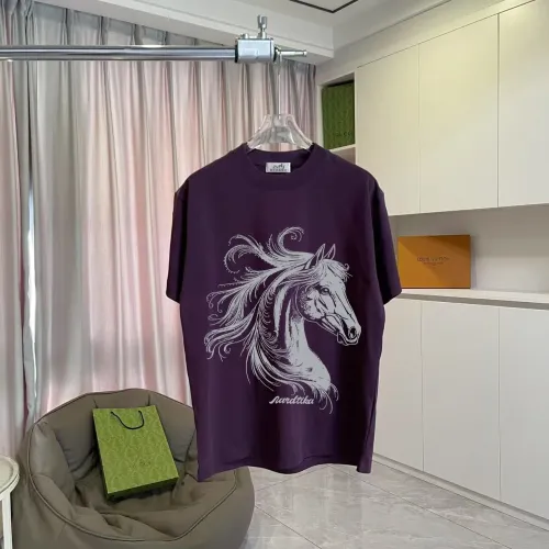 Hermes T-Shirts Short Sleeved For Unisex #1411928 $42.00 USD, Wholesale Replica Hermes T-Shirts
