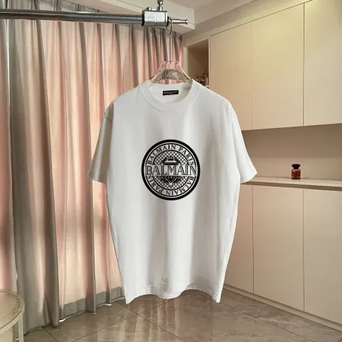 Balmain T-Shirts Short Sleeved For Unisex #1411930 $45.00 USD, Wholesale Replica Balmain T-Shirts