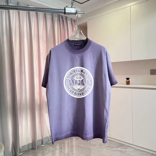 Balmain T-Shirts Short Sleeved For Unisex #1411931 $45.00 USD, Wholesale Replica Balmain T-Shirts