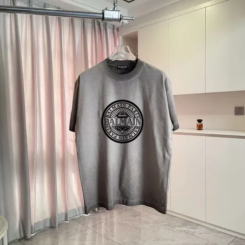 Balmain T-Shirts Short Sleeved For Unisex #1411933 $45.00 USD, Wholesale Replica Balmain T-Shirts