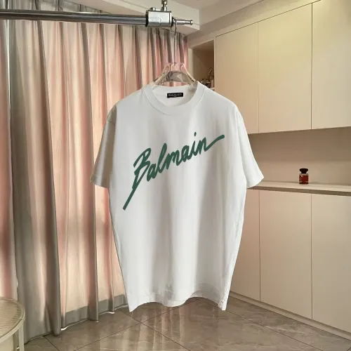 Balmain T-Shirts Short Sleeved For Unisex #1411934 $45.00 USD, Wholesale Replica Balmain T-Shirts