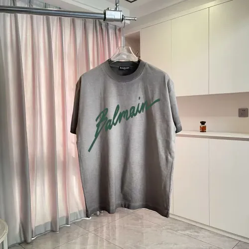 Balmain T-Shirts Short Sleeved For Unisex #1411937 $45.00 USD, Wholesale Replica Balmain T-Shirts