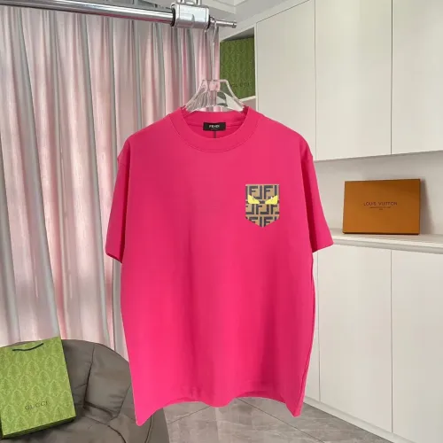 Fendi T-Shirts Short Sleeved For Unisex #1411975 $42.00 USD, Wholesale Replica Fendi T-Shirts