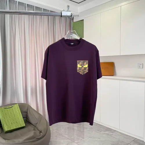 Fendi T-Shirts Short Sleeved For Unisex #1411976 $42.00 USD, Wholesale Replica Fendi T-Shirts