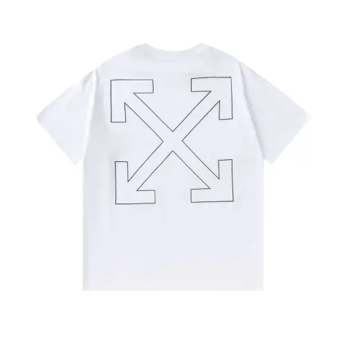 Off-White T-Shirts Short Sleeved For Unisex #1412167 $32.00 USD, Wholesale Replica Off-White T-Shirts