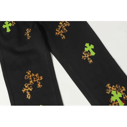 Replica Chrome Hearts Jeans For Men #1412472 $60.00 USD for Wholesale