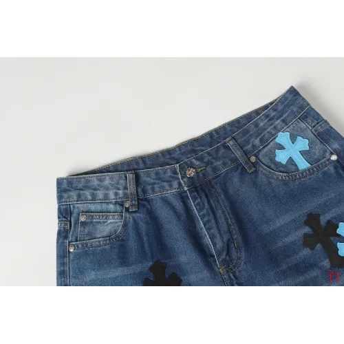 Replica Chrome Hearts Jeans For Men #1412475 $60.00 USD for Wholesale