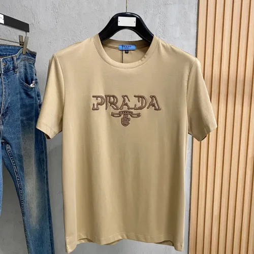Prada T-Shirts Short Sleeved For Men #1412487 $76.00 USD, Wholesale Replica Prada T-Shirts