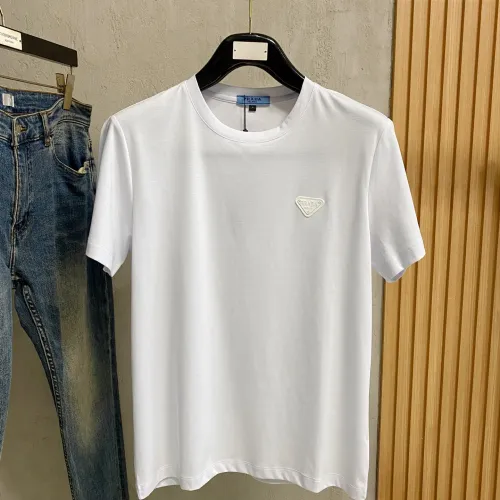 Prada T-Shirts Short Sleeved For Men #1412508 $76.00 USD, Wholesale Replica Prada T-Shirts