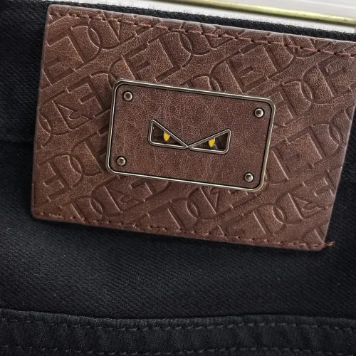 Replica Fendi Jeans For Men #1412629 $48.00 USD for Wholesale