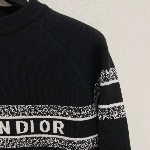 Replica Christian Dior Sweaters Long Sleeved For Men #1412725 $85.00 USD for Wholesale