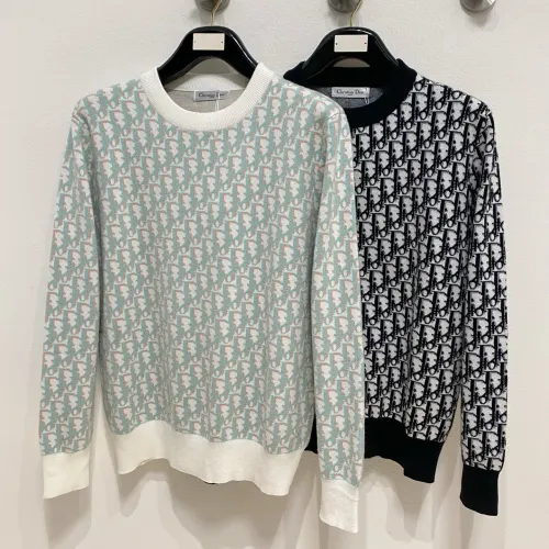 Replica Christian Dior Sweaters Long Sleeved For Men #1412728 $85.00 USD for Wholesale