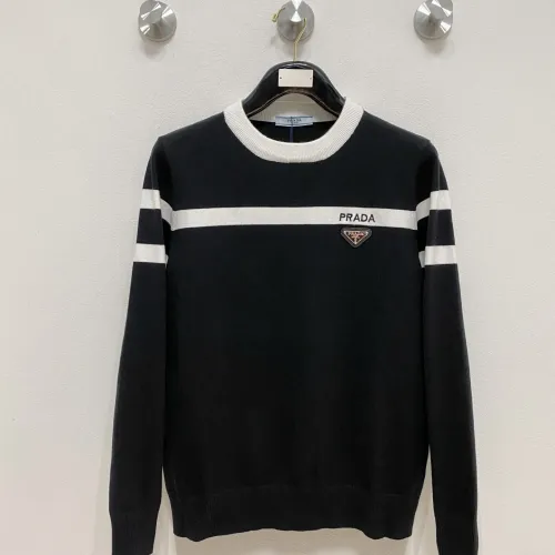 Prada Sweaters Long Sleeved For Men #1412751 $85.00 USD, Wholesale Replica Prada Sweaters