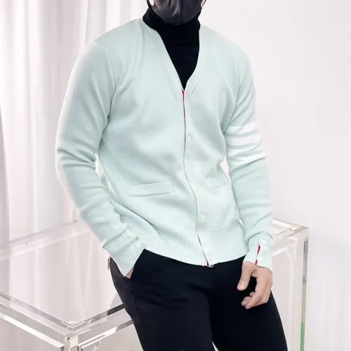 Replica Thom Browne TB Sweaters Long Sleeved For Men #1412839 $72.00 USD for Wholesale