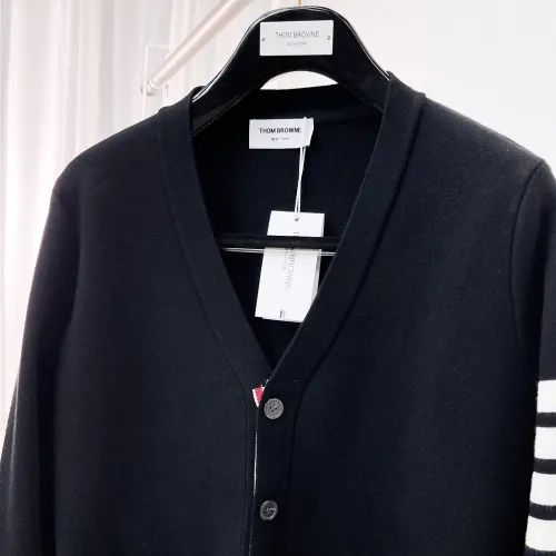 Replica Thom Browne TB Sweaters Long Sleeved For Men #1412842 $72.00 USD for Wholesale