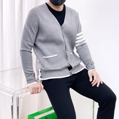 Replica Thom Browne TB Sweaters Long Sleeved For Men #1412844 $98.00 USD for Wholesale