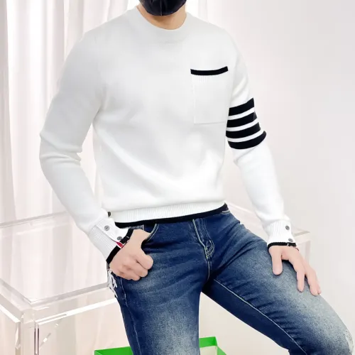 Replica Thom Browne TB Sweaters Long Sleeved For Men #1412854 $85.00 USD for Wholesale