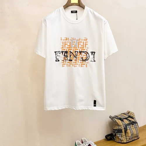 Fendi T-Shirts Short Sleeved For Men #1412938 $60.00 USD, Wholesale Replica Fendi T-Shirts