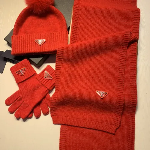 Replica Prada Hat and Scarf and Glove Set #1413072 $76.00 USD for Wholesale