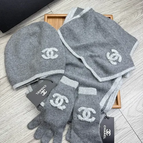 Replica Chanel Hat and Scarf and Glove Set #1413093 $72.00 USD for Wholesale