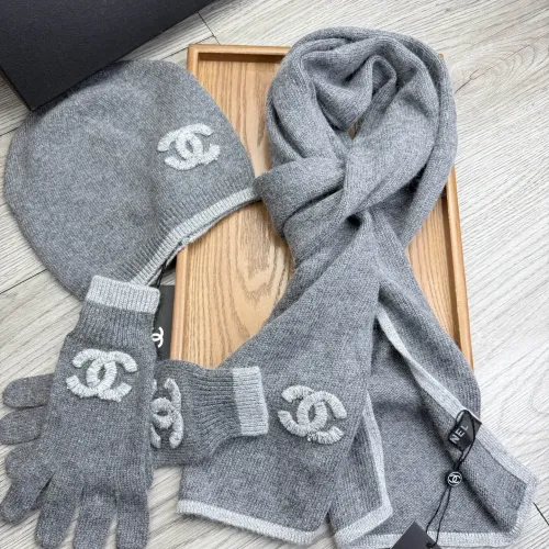 Replica Chanel Hat and Scarf and Glove Set #1413093 $72.00 USD for Wholesale