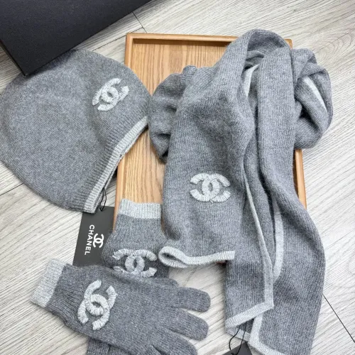 Replica Chanel Hat and Scarf and Glove Set #1413093 $72.00 USD for Wholesale
