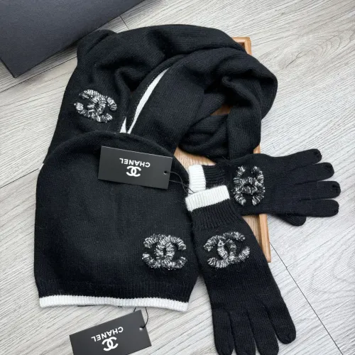 Replica Chanel Hat and Scarf and Glove Set #1413095 $72.00 USD for Wholesale