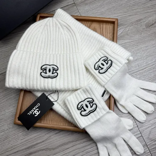 Replica Chanel Hat and Scarf and Glove Set #1413097 $72.00 USD for Wholesale