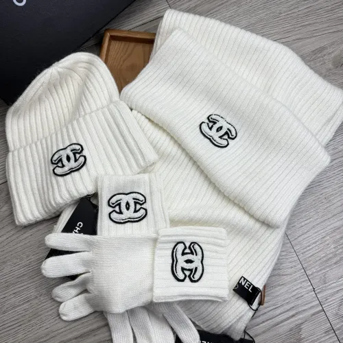 Replica Chanel Hat and Scarf and Glove Set #1413097 $72.00 USD for Wholesale