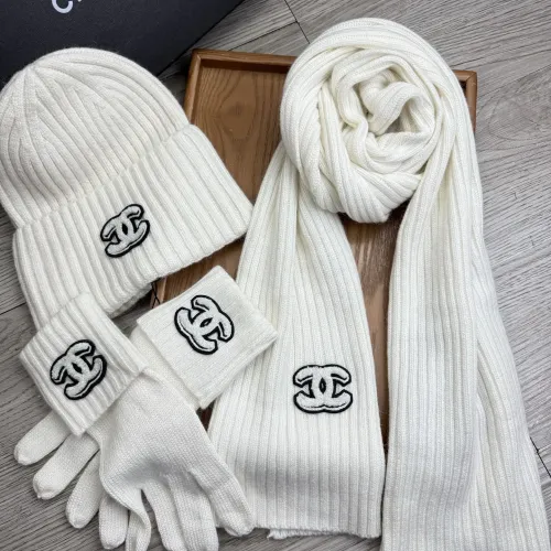 Replica Chanel Hat and Scarf and Glove Set #1413097 $72.00 USD for Wholesale