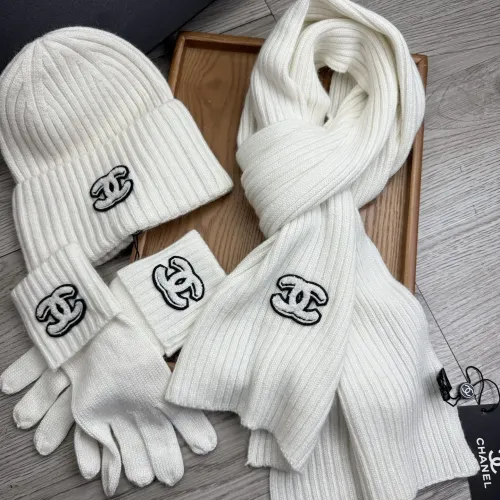 Replica Chanel Hat and Scarf and Glove Set #1413097 $72.00 USD for Wholesale