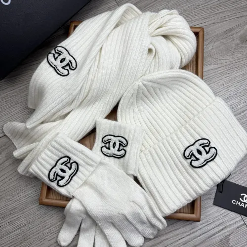 Replica Chanel Hat and Scarf and Glove Set #1413097 $72.00 USD for Wholesale