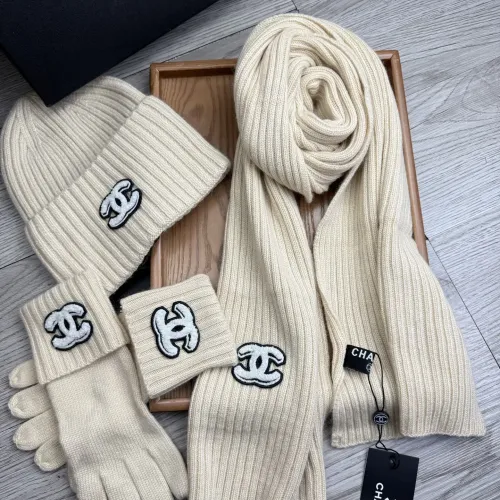 Replica Chanel Hat and Scarf and Glove Set #1413098 $72.00 USD for Wholesale