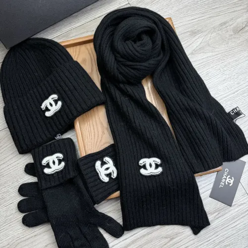 Replica Chanel Hat and Scarf and Glove Set #1413103 $72.00 USD for Wholesale