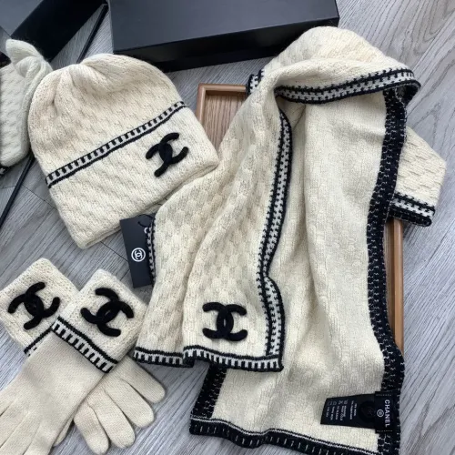 Replica Chanel Hat and Scarf and Glove Set #1413106 $72.00 USD for Wholesale
