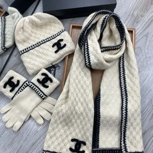 Replica Chanel Hat and Scarf and Glove Set #1413106 $72.00 USD for Wholesale