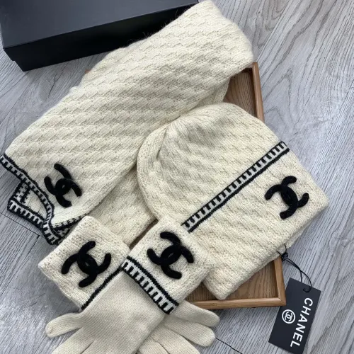Replica Chanel Hat and Scarf and Glove Set #1413106 $72.00 USD for Wholesale