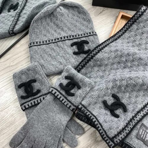 Replica Chanel Hat and Scarf and Glove Set #1413107 $72.00 USD for Wholesale