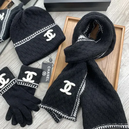 Replica Chanel Hat and Scarf and Glove Set #1413108 $72.00 USD for Wholesale